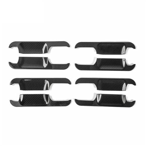 Protector de manijas Ford F150 contra arañazos: cubierta exterior efecto carbono