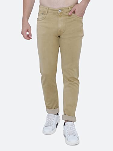 Image of Strechable Denim Regular Fit Mid Waist Light Weight Soft Feel Stretchable Denim Jeans Pant for Men
