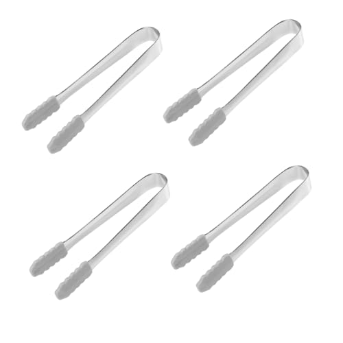 CIYODO Stainless Steel Silicone Tongs Ice Cube Tongs Towel Clip Bar Supply Accessory