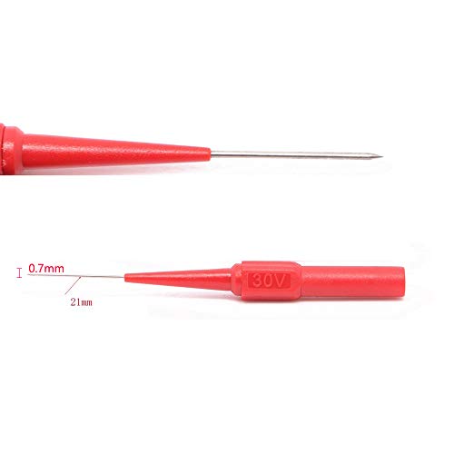 Lezed 4 mm, 2 paar testsonde, afneembare sonde, multimeter meetleiding, sonde, testpin, isolatiespiercing, naald… - Image 6