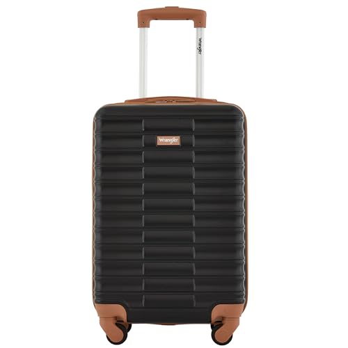 Image of Wrangler 22 inch Outrider Hardside Carry-On Luggage, Black
