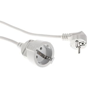 Bachmann 341.284 Schuko-Verlängerung 2,0 m weiß