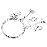 TOBBOMEY Schlüsselanhänger Für Anwälte Mit Hammer Und Justiz Design Metall Schlüsselanhänger Für Jura-absolventen Und Rechtsexperten