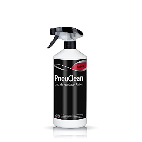Sisbrill PneuClean, Limpiador Concentrado de Neumáticos y Plásticos Exteriores - Acabado Mate - 1 Litro