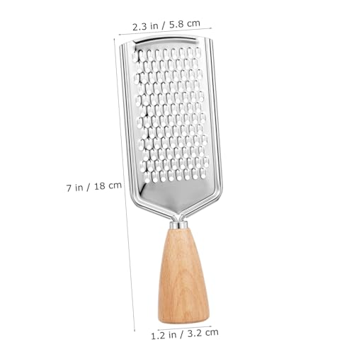 Rallador de Cocina Acero Inoxidable con Mango de Madera miniatura 5
