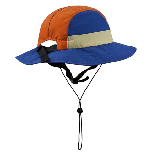 Image of CLAPE Surf Bucket Hat with Strap Waterproof Sun UPF 50+ Bucket Hat Packable Brimmed Boonie for Women Men