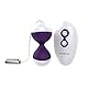 Nalone Miu Miu Liebeskugeln Vibro-Ei zum Beckenbodentraining Vibrations Eier mit Fernbedienung und 7 Vibrationsmodi, Lila