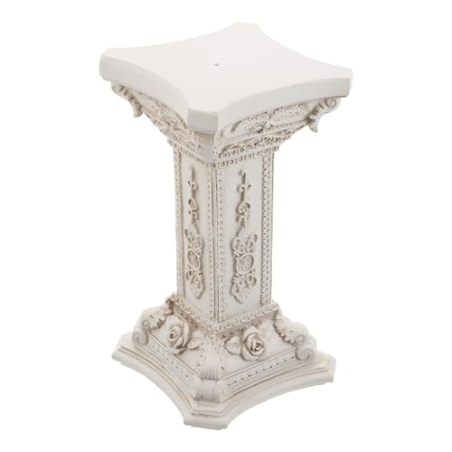 Sculpture de pilier romain miniature en résine colonne grecque de style européen pour jardin