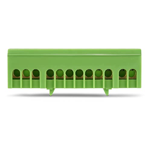 Protective Conductor Terminal Green 12-pin x 16, Wire Connectors Block - Image 4