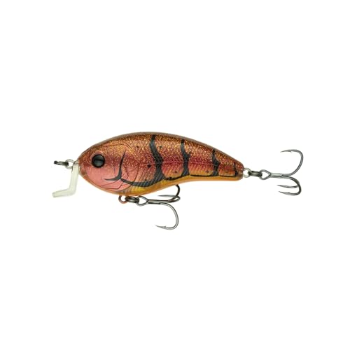 6TH SENSE Swank Series L-Style Crankbait – Premium Power Crankbait with Loud Knocker Rattle for 2-5ft Depths