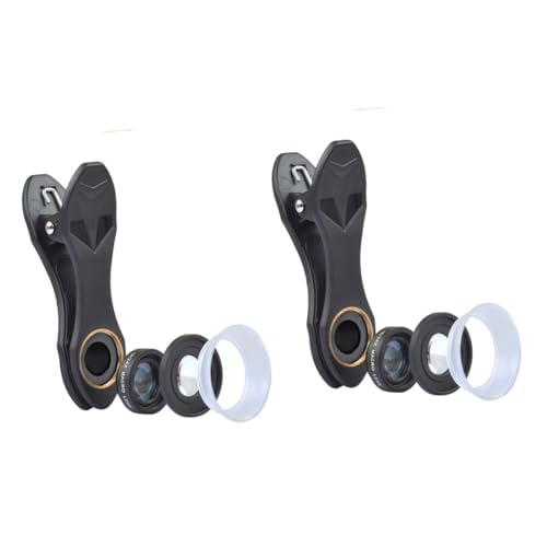 2pezzi Obiettivo Macro Lens Clip Per Smartphone Professionale Per Dettagli Di Alta Definizione Facile Da Installare e Resistente All Compatibile Con Tutti Telefono