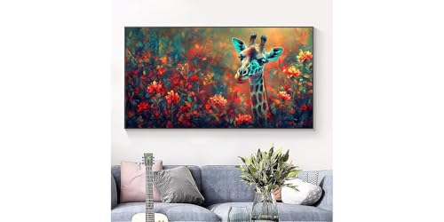 Kits 5D Diamond Painting Bouquet de girafes 50x100cm C-491 - 3