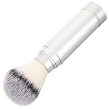 Ipetboom Herren Rasierpinsel aus Nylon Tragbare Reise Bartbürste zum Aufschäumen und Styling Leicht und Langlebig für Bartpflege Unterwegs