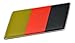 Price comparison product image GERMAN GERMANY FLAG Emblem Badge Nameplate Decal Rare for Porsche 356 911 912 930 914 924 928 944 959 968 Boxter Carrera GT Cayenne Cayman Panamera European Euro