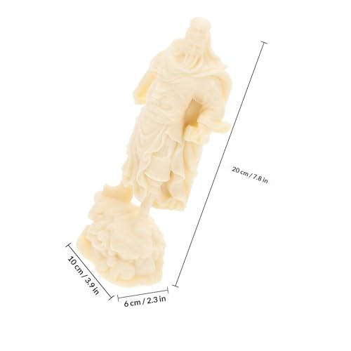Figurine Guan Gong compacte pour décorer un petit espace de travail - 3