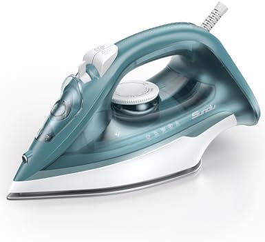 Sundu Steam Iron for Clothes with Rapid Heating Ceramic Coated So...