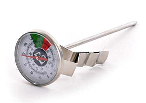 Comparison: Best Milk Frothing Thermometer 4 Brewista Short Frothing Thermometer-5-Inch with Clip , 5-Inch, Stainless Steel