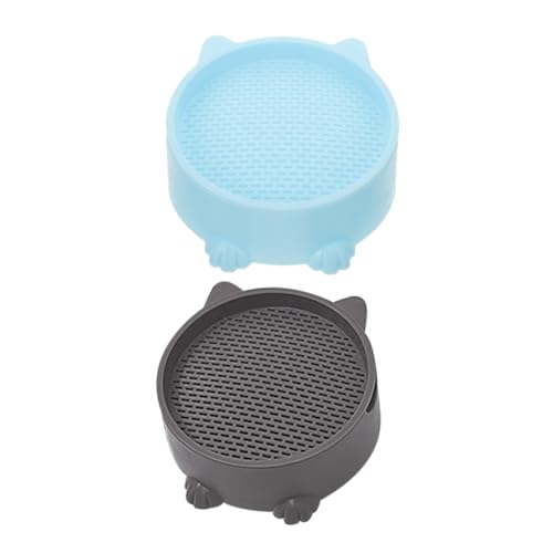 FONDOTIN 2個猫草盆 無土水培型 プラスチック製キャットグラスプター デス