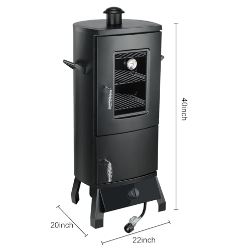 Piquebar DJ55130W-US Vertical Propane Smoker thumb #4