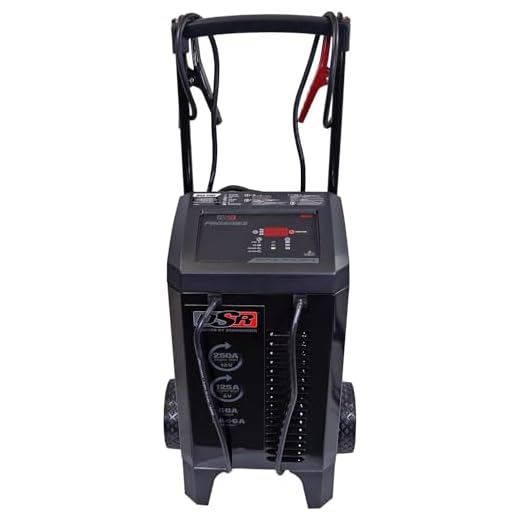 Schumacher DSR131 DSR ProSeries 250 Amp(12V) 125 Amp(6V) 50 Amp 6V/12V Fully Automatic Pro Smart Battery Charger with Engine Starter, Boost, and Maintainer for Automotive Shop/Dealer Use