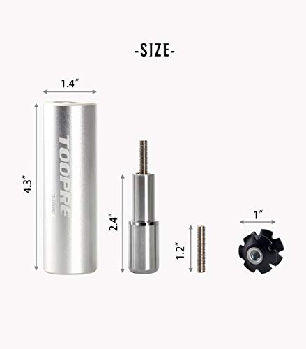 GOLDEAL TOOPRE Bicycle Fork Star Nut Setting Installer with 1 Spare Special Screw and 3 Start Nuts （for 7/8",1",1-1/8"）