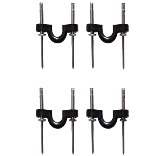 Toyvian Nylon Deck Loop Rigging Kit with C Buckle Pad Eye 4pcs for Kayaks