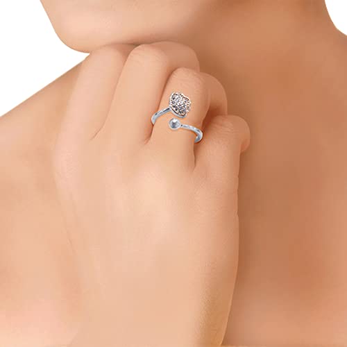 925 Sterling Silver Leaf Finger Ring