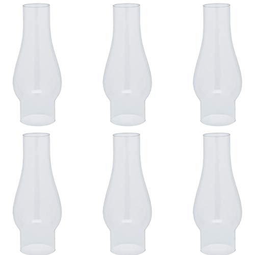 Freedy Lighting 2-5/8 x 8-1/2-inch Clear Glass Chimney Lamp Shade for oil lamps and electric lamps