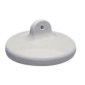 60126 Porcelain Crucible Covers, Glazed Except for Rim, 66mm ID