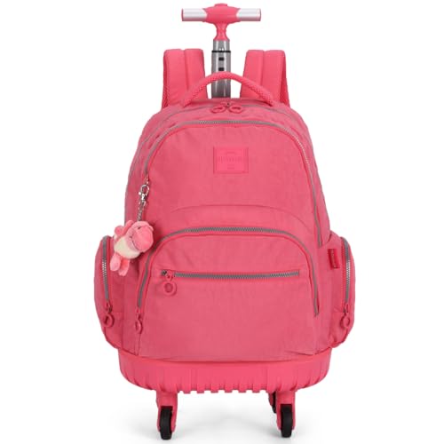 Mochila 4 Rodinhas Giro 360 Crinkle Notebook Up4you Pelucia MC47157UP Salmao