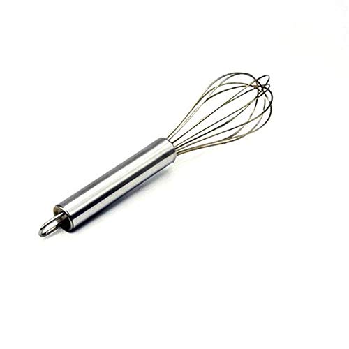 HJUGHPN 手泡立て器 8/10/12インチ ステンレススチール 卵をかき混ぜる、バルーン泡立て器 手動卵ビーター ミキサー キッチン ベーキング器具 クリームバター泡立て器(8インチ)