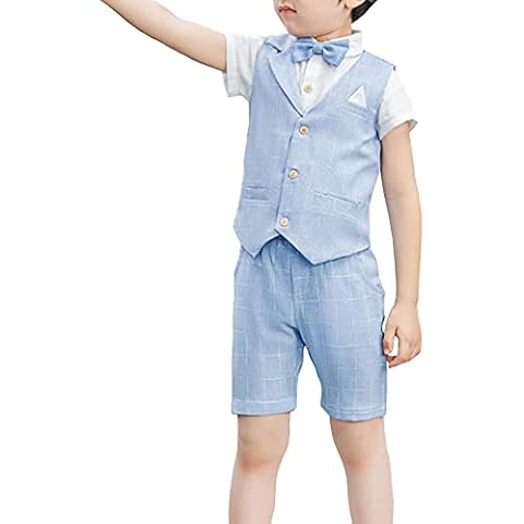 Conjunto de traje de bautizo formal de boda para niños Cover