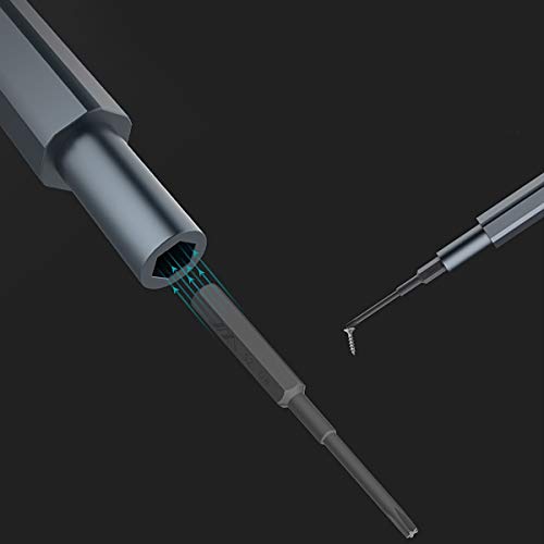 Mecool Set di cacciaviti di precisione Set di strumenti di riparazione portatile 30 in 1 Attrezzi rimovibili magnetici professionali per iPhone X, 8, 7/Cellulare/Computer/Tablet/Elettronica ecc-Grigio