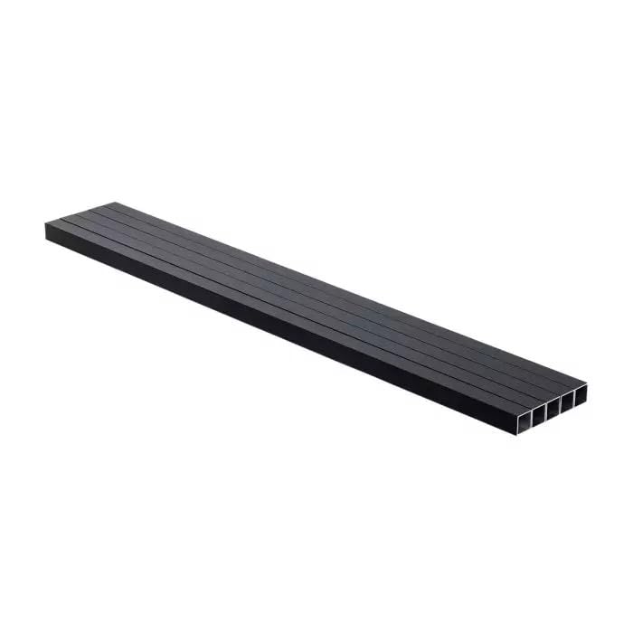Balustres carrés en aluminium pour garde-corps extérieur de terrasse noir mat