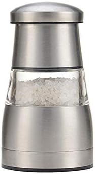 Multifunctional Manual Pepper Grinder - Portable Stainless Steel Adjustable Coarseness Mill for Black Pepper & Spices Silver01