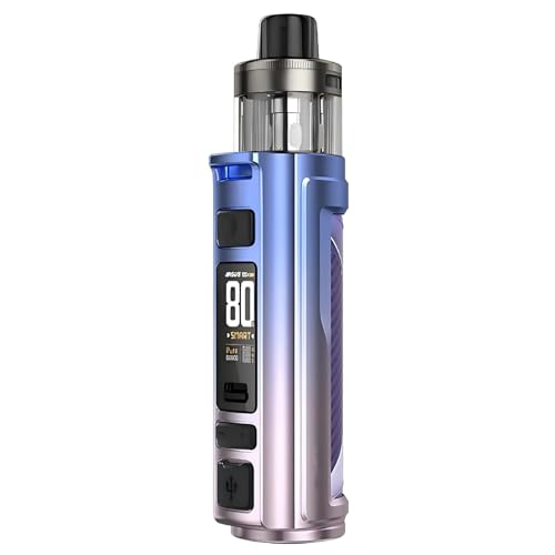 For VOOPOO Argus Pro 2 Kit Built in 3000mAh Battery, Turbo Mode, 5ml PnP X Cartridge Fit PnP X Coil DTL Electronic Cigarette Vaporizer Starter Kit No Nicotine (Morado cielo)