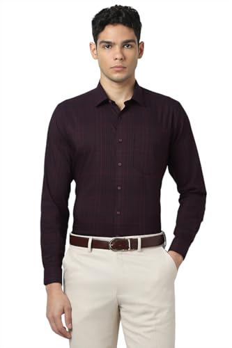 Image of Van Heusen Mens Checkered Full Sleeve Shirt | Timeless Pattern | Smart Comfortable Styling