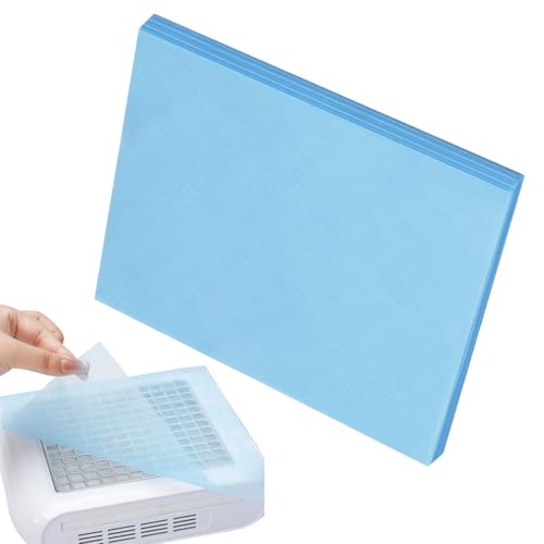 100 hojas de filtro de polvo para uñas, no tejidas, para manicura y pedicura, papel filtrante absorbente para aspiradora de uñas, polvo abrasivo, salón y uso doméstico