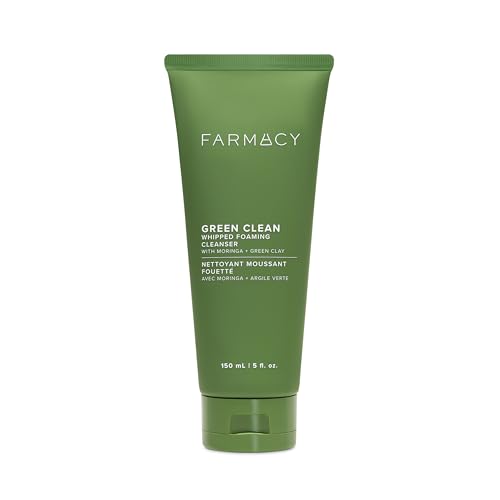 Farmacy Foaming Face Wash for Oily Skin - Whipped Greens Oil-Free...