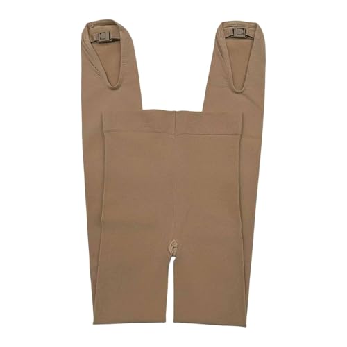 Chosertory Mallas de Patinaje sobre Hielo Hechas con Nylon Pantimedias para Cubrir El Calzado Calcetines Abrigados Y Leggings con Hebilla en La Suela, L to XL