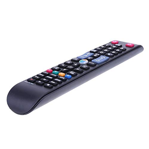 Calvas - Telecomando di ricambio per TV Samsung AA59-00790A 3D Smart TV 433 MHz, materiale ABS, nero
