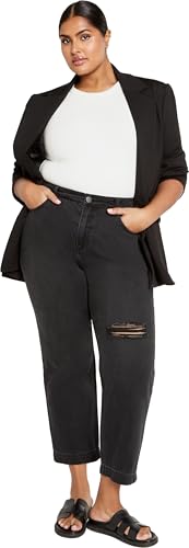 City Chic Women's Plus Size Harley Kenia Straight Jean