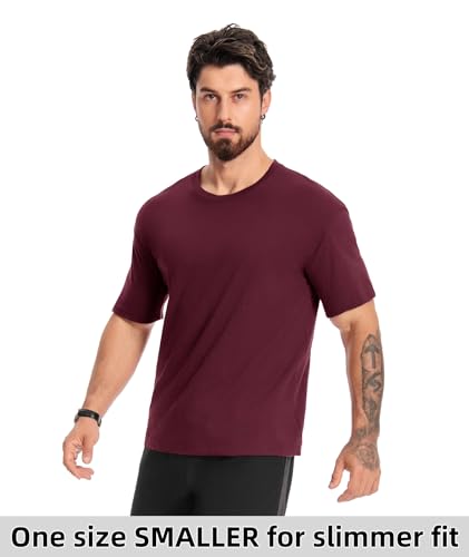 ZITY 3 Pack Men's T-Shirts Cotton Crew Neck Oversized Basic Tee Short Sleeve Soft Casual Shirts Summer Tops2