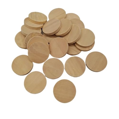 Disques de bois brut 35mm avec surface lisse pour pyrogravure précise - 4