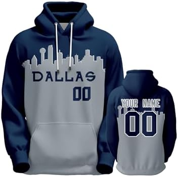 Custom Football Hoodies Personalized City Sweatshirts Gift for Men Youth Add Your Name and Number