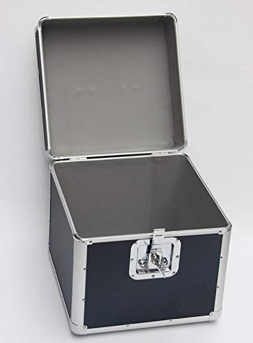 Cristalray Mallette DJ pour 70 à 100 disques - 36 x 39 x 35 cm - Noir