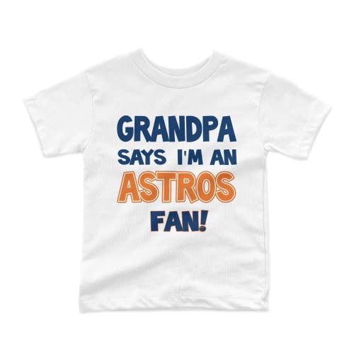 NanyCrafts' Grandpa Says I'm an Astros Fan Kids Shirt, Children Astros Fan