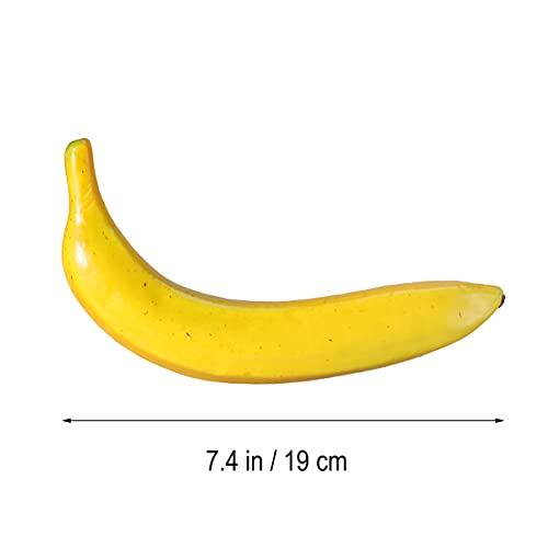 Ultnice Artificial Fruit Decorations Lifelike Artificial Banana Plastic Fruit Fake Faux Fruit Photo Props Kitchen Wedding Decoration (Banana) #TOP2