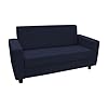 Factory direct partners softscape inspired playtime classic reading sofa childrens commercial grade upholstered furniture for home daycare preschool library comfy modern design navy 14473 nv  urban country home decor