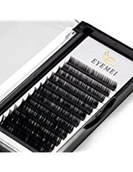 Eyelash Extensions 0.20mm C Curl 14mm Natural Individual Lashes Extension Supplies Black Faux Mink Lash Extension Professional Salon Use by EYEMEI (0.20-C-14mm)